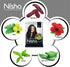 Nisha Henna Based Color Dye for Hair, Natural Black, 0.35 Ounce (Pack of 10)
