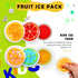 Kids Ice Pack, Hot or Cold Pack Gel Cooling Pad, Reusable for Injuries Medical Health,Swelling and Pain Relief, Tired Eyes, Child Injury, Headache, Sinus Relief (Fruit Ice Pack)