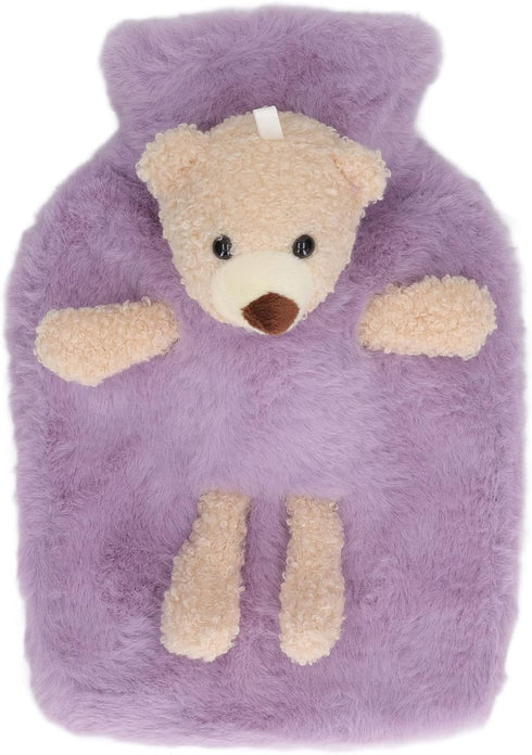 SASKATE 1000ml Hot Water Bottle with Cute Stuffed Animal Cover, Multifunctional Capacity Wide Mouth Warm Water Bag