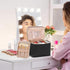 OCHEAL Travel Makeup Bag, Large Organizer Cosmetic Case with Detachable Brush Divider, Waterproof Portable