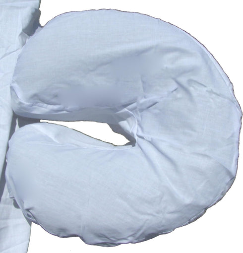 Poly Cotton Massage Face Rest Cover Cozies, 4pcs, White
