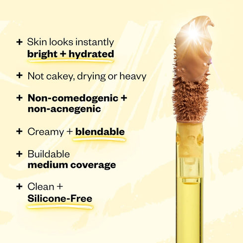 Kosas Mini Revealer Concealer - Medium Coverage Makeup for Dark Circles and Blemishes (Tone 04)