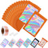 150-pack 6 x 9 in Holographic Mylar Bags with Clear Window, Resealable Foil Pouches for Food Storage, Smell Proof