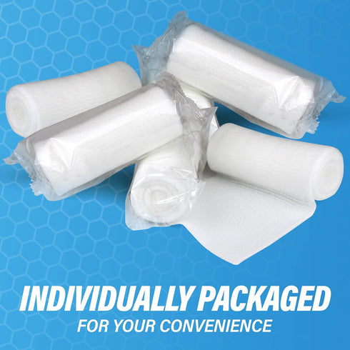 Gauze Bandages – 36 Rolls - Premium First Aid Supplies, Flexible, Stretchable, Breathable, 4” x 4.1 Yards