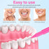 Healeved 100pcs Interdental Brush Flossers, Portable Braces Brush for Cleaner Tooth Flossing, 5 Colors
