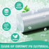120 Count Unscented 8 Gallon Thick Clear Trash Bags, 30 Liter Strong Plastic Wastebasket Can Liners