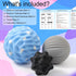 Set, 3 Pack HODEMI Spiky Massage Ball Spiky Ball, Ribbed Massage Ball & Trigger Point Ball for Deep Tissue Massage