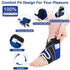 AOBOCO Ankle Heating Pad for Plantar Fasciitis Relief, Upgrade Ankle Brace for Neuropathy Pain, Heated Foot Wrap with