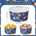 LemonRoad 72 16 oz Pcs Monster Party Supplies Disposable Snack Cups Blue Monster Themed Party Ice Cream Cups for Yogurt