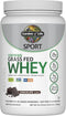 Garden of Life Sport Whey Protein Powder - Chocolate, Premium Grass Fed Whey Protein Isolate, 24g Protein, 20 Servings