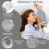 Hot Water Bottle with Cover - 2L Bag for Menstrual Cramps and Pain Relief, Hot and Cold Compress (Gray)