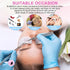 NXJ INFILILA 100PCS Disposable Plastic Glue Rings for Eyelash Extensions, Nail Art Tattoo Holder, Blossom Smart Cups