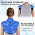 Chenove Ice Pack for Shoulders, Upper Back Pain Relief Wrap, Neck and Shoulder Gel Pack, Reusable Cold Compression