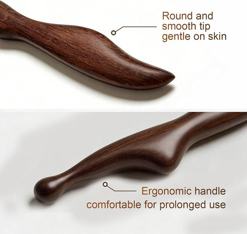 KINTEGOOD Sandalwood Acupuncture Pen, Wooden Acupressure Foot Reflexology Tool, Deep Tissue Massage Trigger Point