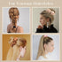 Lolalet 4 PCS Stash Scrunchies with Zipper Pocket, Hidden Pocket Scrunchie for Money, Elastic Hair Ties