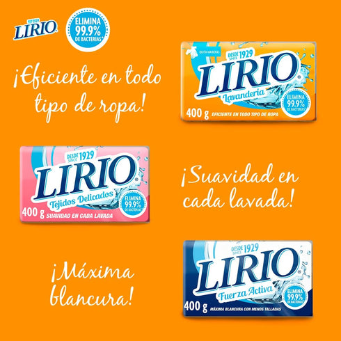 White Laundry Soap, 14.1 oz, (Lirio)
