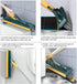 2 in 1 Floor Brush Scrubber with Long Handle, 2023 Upgrade Stiff Bristle Cleaning Brush with Squeegee for Bathroom &