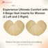Metatarsal Pads for Women, Heel Inserts for Shoes, Ball of Foot Cushions (2 Pairs) for All Day Pain Relief (Beige)