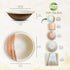 Raj Disposable Palm Leaf Bowls (25 Count, 4" Bowls), Strong Compostable Party Bowls for Lunch, Dinner, Birthday, Camping