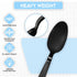 Klex 600 Count Heavy Weight Disposable Plastic Spoons, BPA Free, Heat Resistant, 6.3", Black