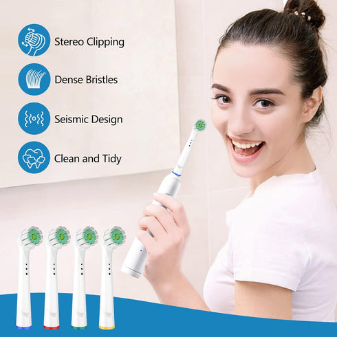 Compatible Oral B Replacement Brush Heads, Ultra Soft Bristle for Sensitive Gum Care