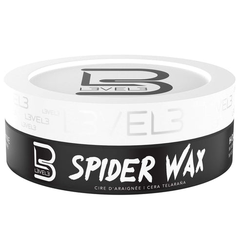 L3 Level 3 Spider Wax - Long Lasting Strong Hold Hair Wax for Men, Improves Volume and Texture