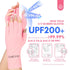 Saviland UV Gloves for Nails, UPF200+ Professional Fingerless Gloves for Manicures, Protects Hands from UV Harm
