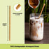100 PCS 8.25 Inches Unwrapped Biodegradable Straws, Environment Friendly Drinking Straws for Hot and Cold Beverages