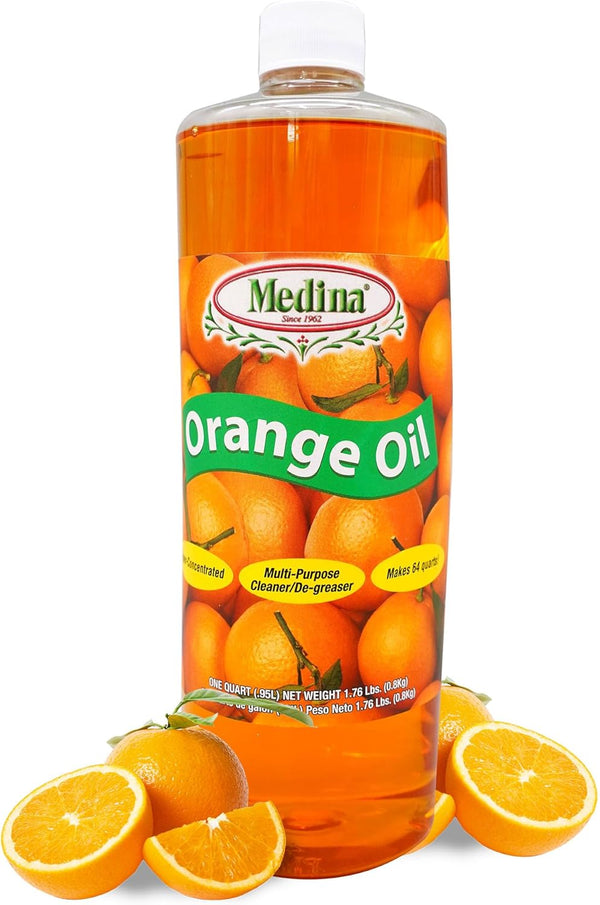 Medina Orange Oil Cleaner & Degreaser Concentrate, All Purpose Cleaner for Home, Outdoor, Automotive Use, 32oz