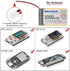 MakerHawk 2PCS 3.7V 3000mAh 103665 JST1.25 1000mA LiPo Battery Rechargeable Plug Lithium Polymer Battery with USB
