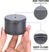 Metal Pill Box Pill Case - Waterproof Travel Medicine Organizer, Round Aluminum Alloy Storage for Daily Pills, Gray Big