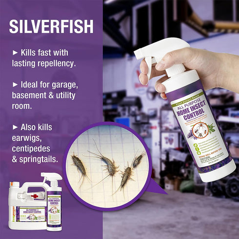 EcoVenger by EcoRaider All Purpose Insect Control, 16 OZ, Fast Kill, Non-Toxic, Fleas, Fruit Flies, Roaches