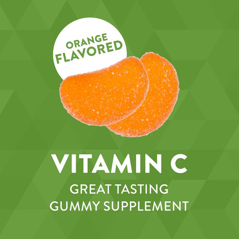 Nature’s Way Vitamin C Gummies, 250 mg per 2-gummy Serving, Orange Flavored, 120 Gummies, Support Immune Health*