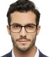 MARE AZZURO Reading Glasses Men Stylish Readers, Various Strengths (Transparent 100)