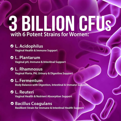 Probiotic Gummy for Women - 60 Gummies - 3 Billion CFU for Digestive & Immune Support