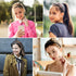 WILLBOND 6 Pieces Plastic Plain Headbands, Teeth Comb Headbands, Skinny DIY Hair Bands for Women