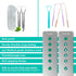 GuruNanda Tongue Scraper for Adults (4-Pack) with Travel Case, 420 Medical Grade Stainless Steel for Fresh Breath
