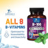 B Complex Vitamins with B1 B2 B3 B6 B12 C & Folic Acid, 60 Vegan Capsules for Energy, Brain & Immune Support