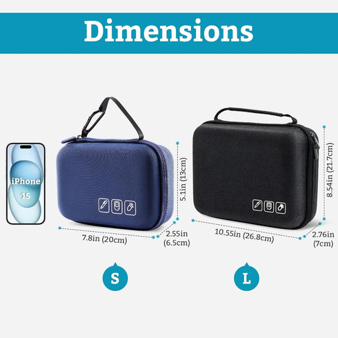 ProCase Diabetic Supplies Hard Travel Case, Diabetes Storage Bag for Glucose Meter, Insulin Pen, Blood Sugar Test Strips