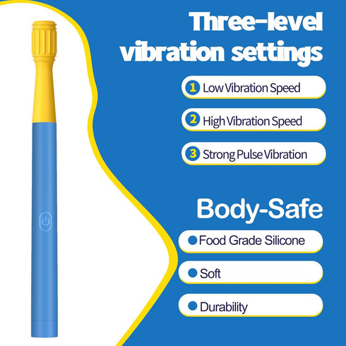 ronfnea 6 Oral Sensory Stimulation Kit with Soft Textured Heads for Speech Therapy & Feeding Support, Muscle Strength
