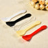 100 Pieces Ice Cream Scoops, Disposable Cake Spoons, Plastic Yogurt Pudding Spoons, Ice Cream Spoons (Clear)