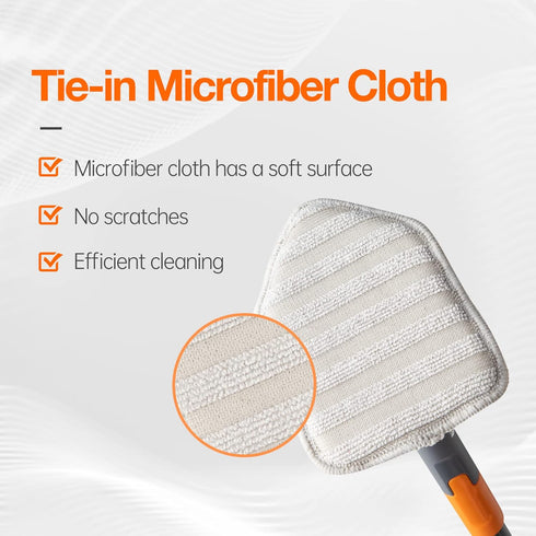 Microfiber Replacement Pads, 3 Pieces for Tub Tile Scrubber Brushes