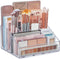 STORi Chloe Clear Plastic Stackable Vanity Makeup Organizer, 6-Compartment Holder for Cosmetics and Beauty Supplies