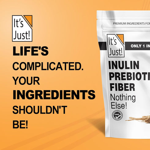 It's Just! Inulin Prebiotic Fiber Sweetener, Chicory Root Powder, Product of Belgium (11 Ounce)
