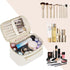 Wandering Nature Makeup Bag, Travel Makeup Organizer in Eco Vegan Leather, Milky White (Patent Pending)