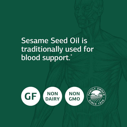 Standard Process Sesame Seed Oil, 60 Softgels - Whole Food Antioxidant for Immune Support