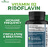 Vitamin B2 Riboflavin 400mg - Energy, Skin & Cellular Health Supplement - Nervous System Support - Vitamin B 2 Vit B - Non-GMO & Gluten Free - B2 Vitamin 400mg Vegetable Capsules, 90 Count 2-Pack