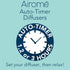 Timer|100 mL 8 Airome Ceramic Essential Oil Diffuser with Humidifying Ultrasonic Aromatherapy Diffuser Colorful LED