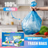5 Gallon Colored Trash Bags, 150 Count, 0.94 Mil Thick, 18 Liter Garbage Bags for Bathroom, Home, Office