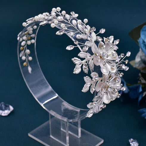 ULAPAN Bridal Hair Combs, Crystal Wedding Headbands, Rhinestones Hair Accessories for Brides and Bridesmaids